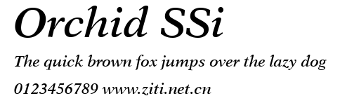 Orchid SSi.ttf字體轉換器圖片