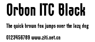 Orbon ITC Black.ttf字體轉換器圖片