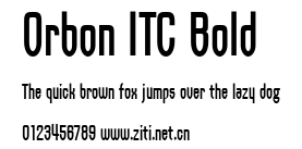 Orbon ITC Bold.ttf字體轉換器圖片