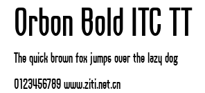 Orbon Bold ITC TT.ttf字體轉換器圖片