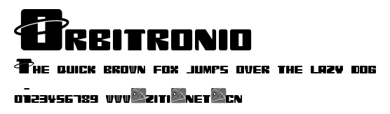 Orbitronio.ttf字體轉換器圖片