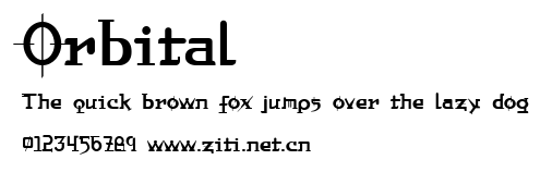 Orbital.ttf字體轉換器圖片