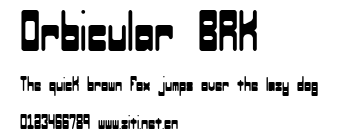 Orbicular BRK.ttf字體轉換器圖片