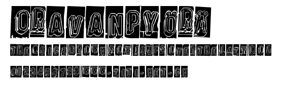 Oravanpyörä.ttf字體轉換器圖片