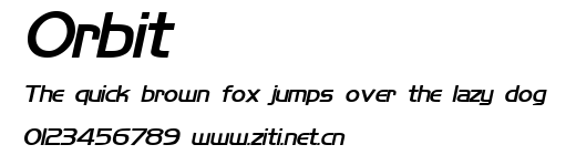 Orbit.ttf字體轉換器圖片