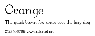 Orange.ttf字體轉換器圖片
