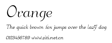 Orange.ttf字體轉換器圖片
