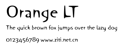 Orange LT.ttf字體轉換器圖片