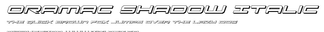 Oramac Shadow Italic.ttf字體轉換器圖片