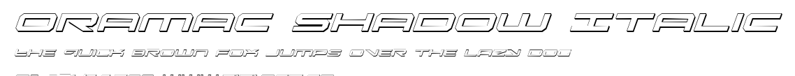 Oramac Shadow Italic.ttf字體轉換器圖片