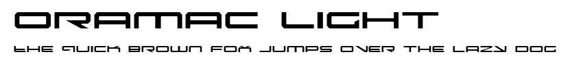 Oramac Light.ttf字體轉換器圖片
