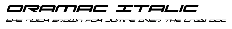 Oramac Italic.ttf字體轉換器圖片