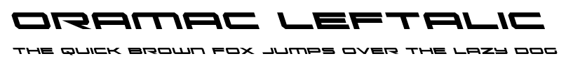 Oramac Leftalic.ttf字體轉換器圖片