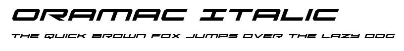 Oramac Italic.ttf字體轉換器圖片