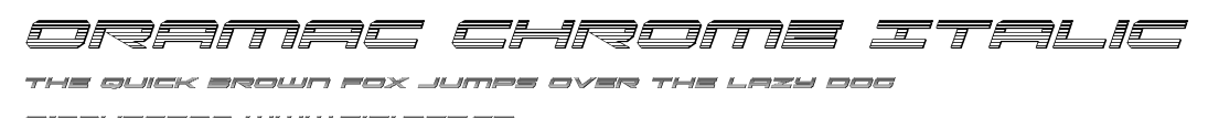 Oramac Chrome Italic.ttf字體轉換器圖片