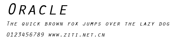 Oracle.ttf字體轉換器圖片