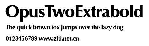 OpusTwoExtrabold.ttf字體轉換器圖片