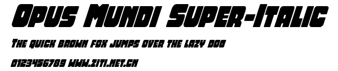 Opus Mundi Super-Italic.ttf字體轉換器圖片