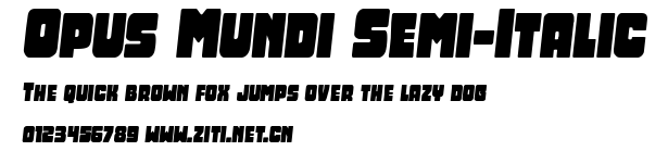 Opus Mundi Semi-Italic.ttf字體轉換器圖片