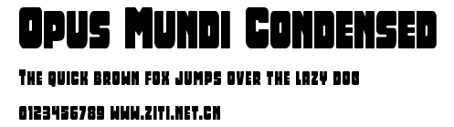 Opus Mundi Condensed.ttf字體轉換器圖片