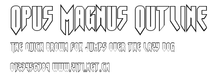 Opus Magnus Outline.ttf字體轉換器圖片