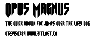 Opus Magnus.ttf字體轉換器圖片