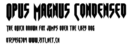 Opus Magnus Condensed.ttf字體轉換器圖片