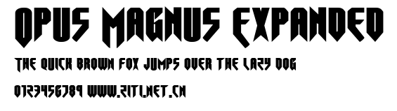 Opus Magnus Expanded.ttf字體轉換器圖片