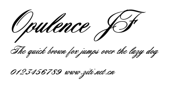 Opulence JF.ttf字體轉換器圖片