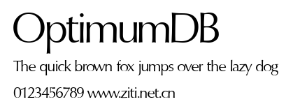 OptimumDB.ttf字體轉換器圖片