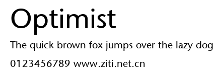Optimist.ttf字體轉換器圖片