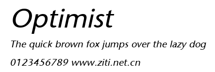 Optimist.ttf字體轉換器圖片