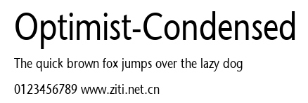 Optimist-Condensed.ttf字體轉換器圖片