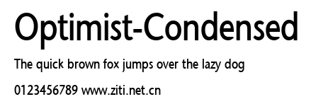 Optimist-Condensed.ttf字體轉換器圖片
