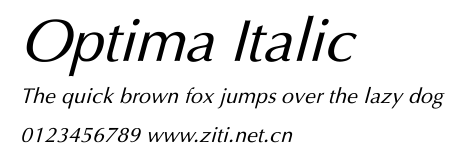 Optima Italic.ttf字體轉換器圖片
