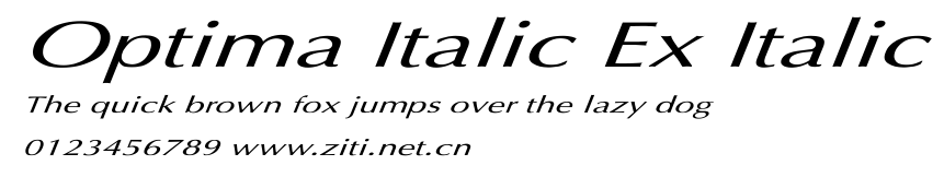 Optima Italic Ex Italic.ttf字體轉換器圖片