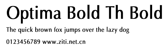 Optima Bold Th Bold.ttf字體轉換器圖片