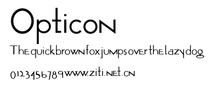 Opticon.ttf字體轉換器圖片