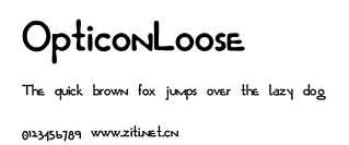 OpticonLoose.ttf字體轉換器圖片