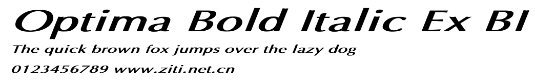 Optima Bold Italic Ex BI.ttf字體轉換器圖片