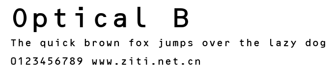 Optical B.ttf字體轉換器圖片