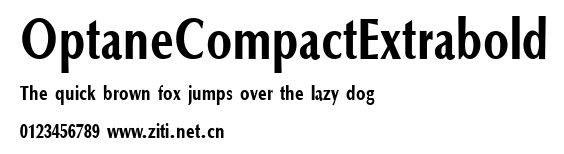 OptaneCompactExtrabold.ttf字體轉換器圖片