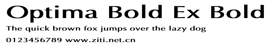 Optima Bold Ex Bold.ttf字體轉換器圖片