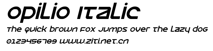 Opilio Italic.ttf字體轉換器圖片