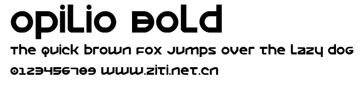 Opilio Bold.ttf字體轉換器圖片