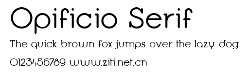 Opificio Serif.ttf字體轉換器圖片
