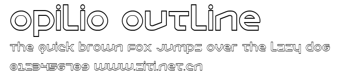 Opilio Outline.ttf字體轉換器圖片