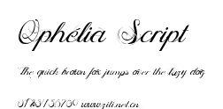 Ophélia Script.ttf字體轉換器圖片