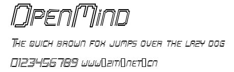 OpenMind.ttf字體轉換器圖片