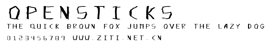 OpenSticks.ttf字體轉換器圖片